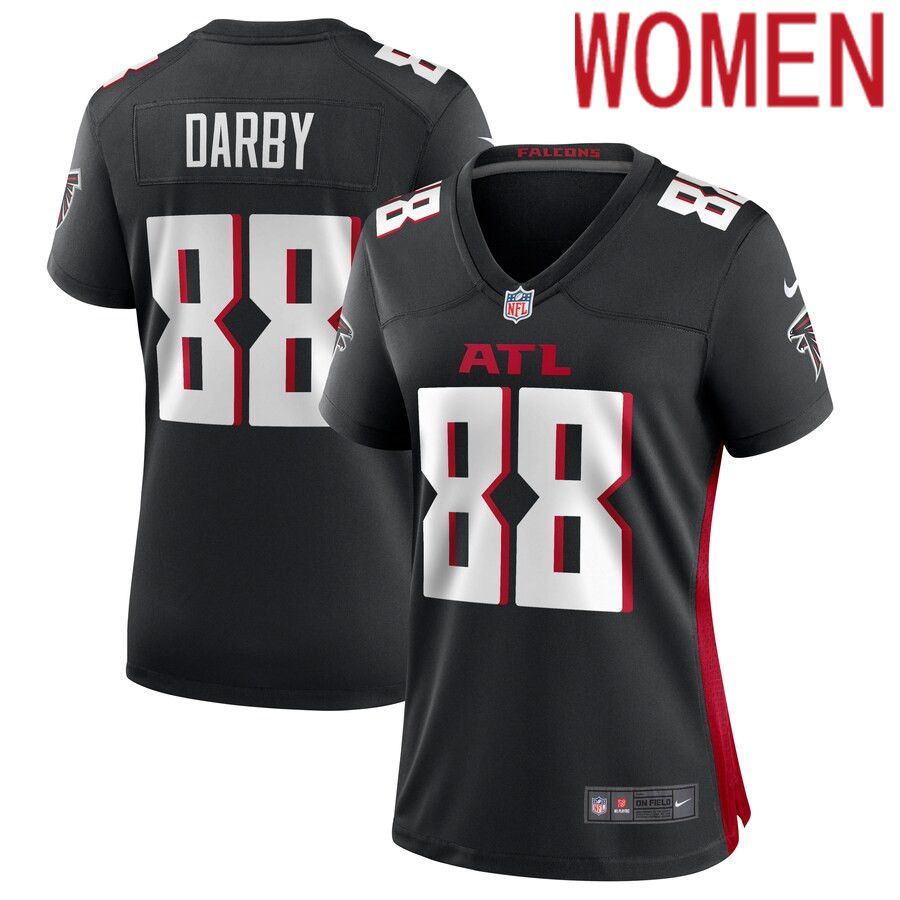 Women Atlanta Falcons 88 Frank Darby Nike Black Game NFL Jersey